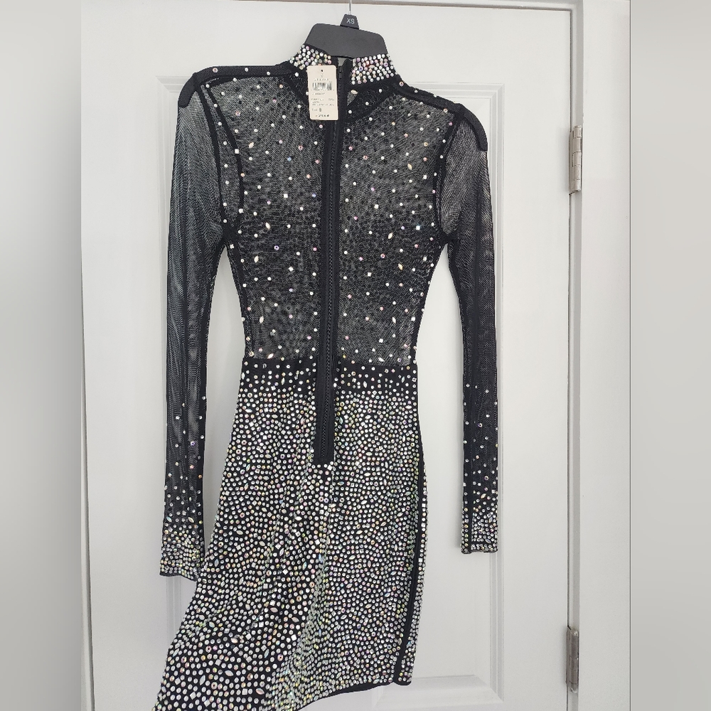 Windsor Mesh Rhinestone Dress - Picture 5 of 6